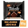 Chocolate Garoto Talento Meio Amargo com Amêndoas 85g