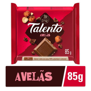 Chocolate Garoto Talento Leite Avelã 85g