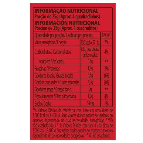 Chocolate Garoto Talento Leite Avelã 85g