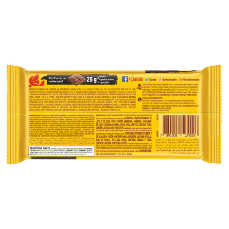 Chocolate Garoto Meio Amargo 80g