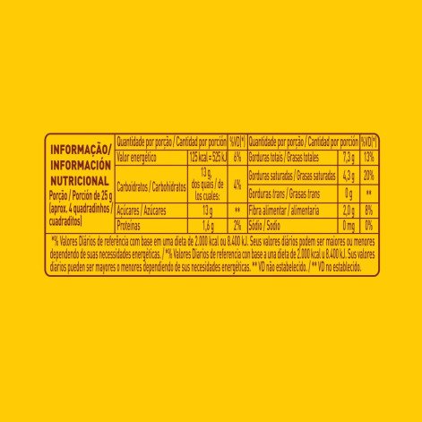 Chocolate Garoto Meio Amargo 80g