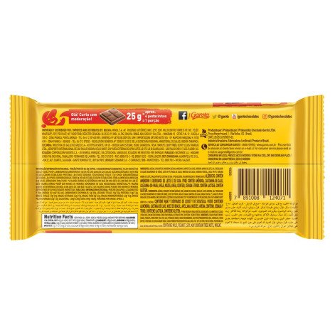 Chocolate Garoto Crocante ao Leite 80g