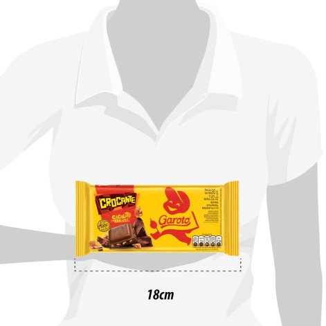 Chocolate Garoto Crocante ao Leite 80g