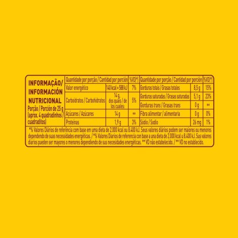 Chocolate Branco Garoto Tablete 80g