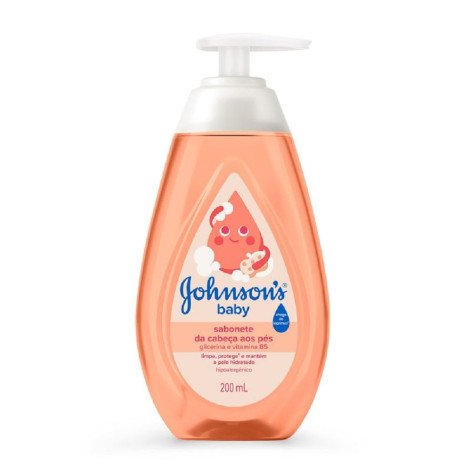 Sabonete Líquido Glicerina Johnson & Johnson Cabeça aos Pés 200ml Sabonete Líquido Glicerina Johnson & Johnson Cabeça aos Pés 200ml