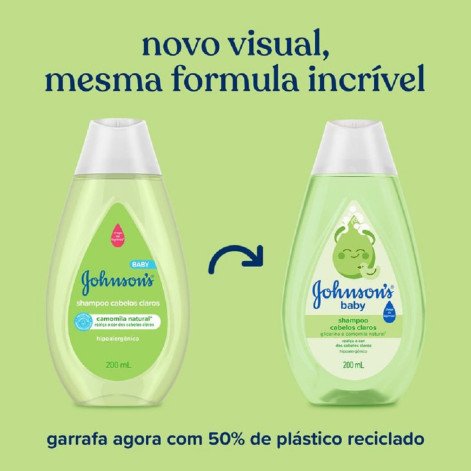Shampoo Johnson's Baby Cabelos Claros 200ml