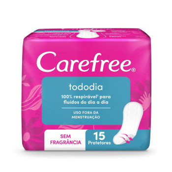 Protetor Diário Carefree TodoDia Sem Perfume 15 Unidades
