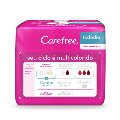 Protetor Diário Carefree TodoDia Sem Perfume 15 Unidades Protetor Diário Carefree TodoDia Sem Perfume 15 Unidades