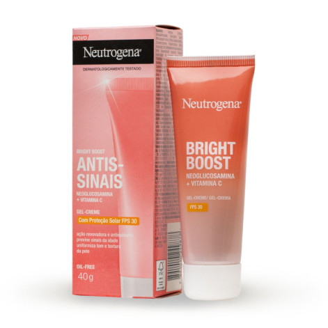 Gel Creme Facial Neutrogena Bright Boost Antissinais FPS 30 40g Gel Creme Facial Neutrogena Bright Boost Antissinais FPS 30 40g