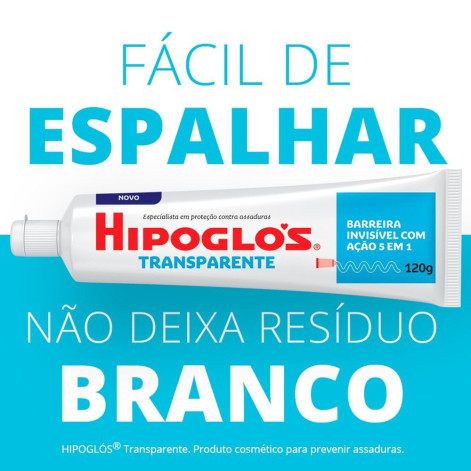 Creme Preventivo de Assaduras Hipoglós Transparente 120g Creme Preventivo de Assaduras Hipoglós Transparente 120g