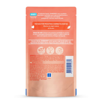Sabonete Líquido Johnsons Baby Glicerina Cabeça aos Pés Refil 380ml