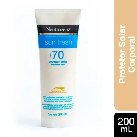 Kit Protetor Solar FPS 70 Neutrogena Sun Fresh 200ml + 40g Toque Seco Resistente à Água