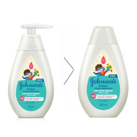 Sabonete Liquido Johnsons Baby Limpeza Super Poderosa 200ml Sabonete Liquido Johnsons Baby Limpeza Super Poderosa 200ml