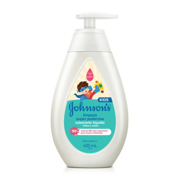 Sabonete Líquido Mãos e Corpo Limpeza Super Poderosa Hipoalergênico Johnson's 400ml