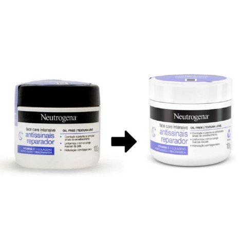 Creme Facial Neutrogena Face Care Intensive Antissinais Reparador 100g Creme Facial Neutrogena Face Care Intensive Antissinais Reparador 100g