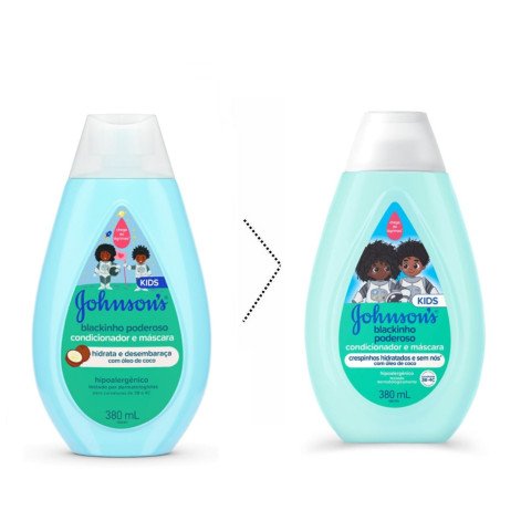 Condicionador Infantil Johnsons Blackinho Poderoso 380ml Condicionador Infantil Johnsons Blackinho Poderoso 380ml