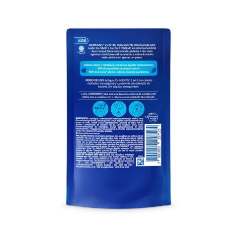 Refil Shampoo e Condicionador 2 em 1 Johnson & Johnson Todas as idades 180ml Refil Shampoo e Condicionador 2 em 1 Johnson & Johnson Todas as idades 180ml