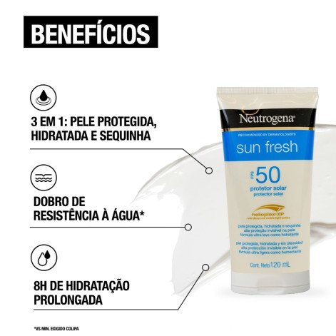 Protetor Solar Neutrogena Sun Fresh Fps50 120ml
