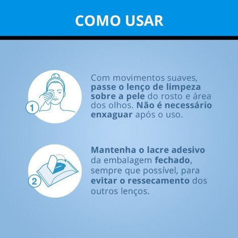 Lenço Demaquilante Neutrogena Deep Clean com 25 unidades Lenço Demaquilante Neutrogena Deep Clean com 25 unidades