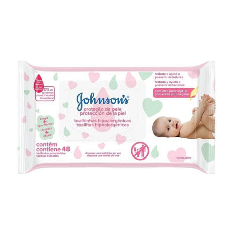 Lenços Umedecidos Johnson's Baby Extra Cuidado 48 Unidades