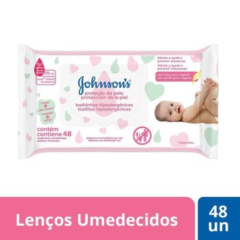 Lenços Umedecidos Johnson's Baby Extra Cuidado 48 Unidades