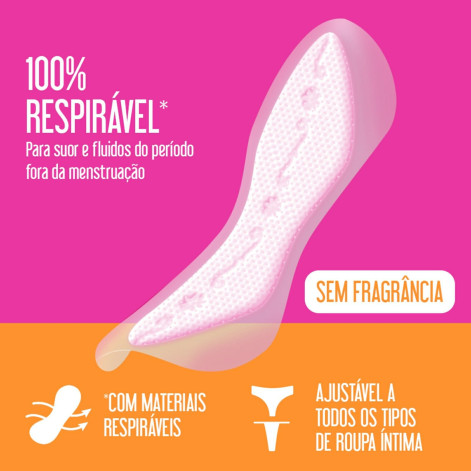 Protetor Diario Carefree Todo Dia Sem Perfume 40 Unidades