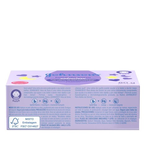 Sabonete em Barra Johnsons Baby Infantil Hora do Sono 80g Sabonete em Barra Johnsons Baby Infantil Hora do Sono 80g