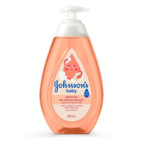 Sabonete Líquido Glicerina Da Cabeça Aos Pés Johnson's Baby 400ml Sabonete Líquido Glicerina Da Cabeça Aos Pés Johnson's Baby 400ml