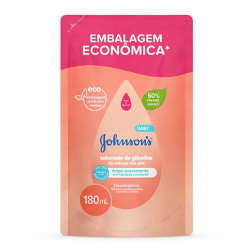 Sabonete Líquido Johnsons Baby Glicerina Refil 180ml