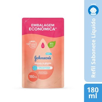 Sabonete Líquido Johnsons Baby Glicerina Refil 180ml Sabonete Líquido Johnsons Baby Glicerina Refil 180ml