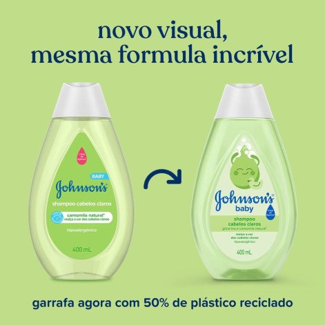 Shampoo Johnson's Baby Para Cabelos Claros 400ml