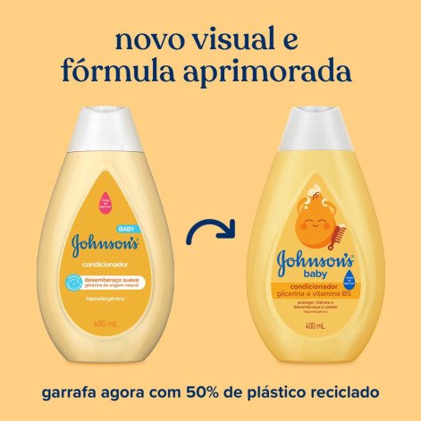 Condicionador Johnson's Baby De Glicerina 400ml Condicionador Johnson's Baby De Glicerina 400ml
