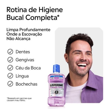 Enxaguante Bucal Listerine Cuidado Total Zero 250ML
