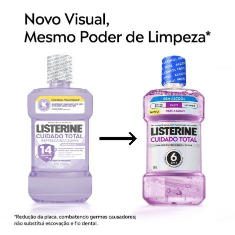 Enxaguante Bucal Listerine Cuidado Total Zero 250ML