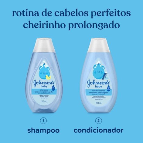 Condicionador Infantil Johnson & Johnson Cheirinho Prolongado 200ml Condicionador Infantil Johnson & Johnson Cheirinho Prolongado 200ml