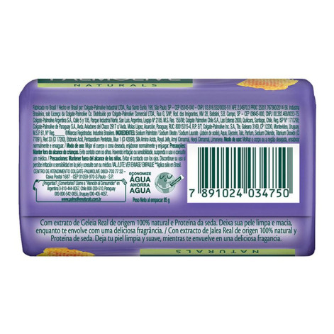 Sabonete em Barra Geléia Real e Proteína Nutrição & Suavidade Palmolive Naturals 85g