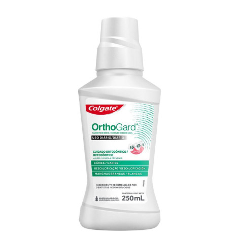 Enxaguante Bucal Colgate Orthogard Cuidado Ortodôntico 250ml