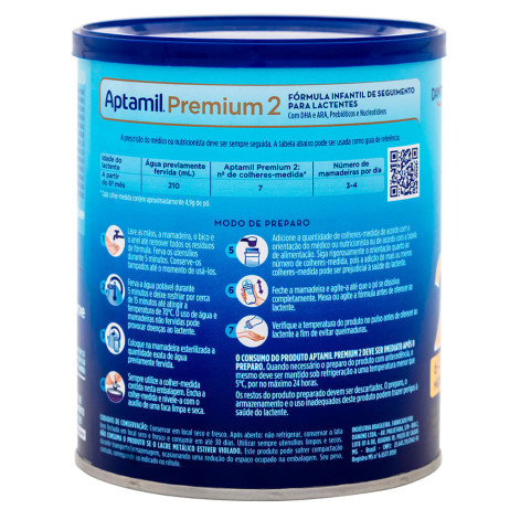 Fórmula Infantil Aptamil Premium 2 Danone 400g