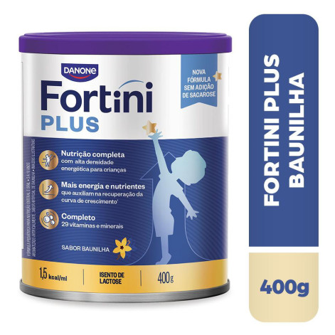 Suplemento Alimentar Infantil Fortini Plus Sabor Baunilha 400g
