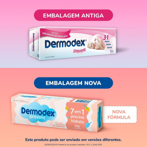 Creme para prevenção de assaduras Dermodex Prevent 60g
