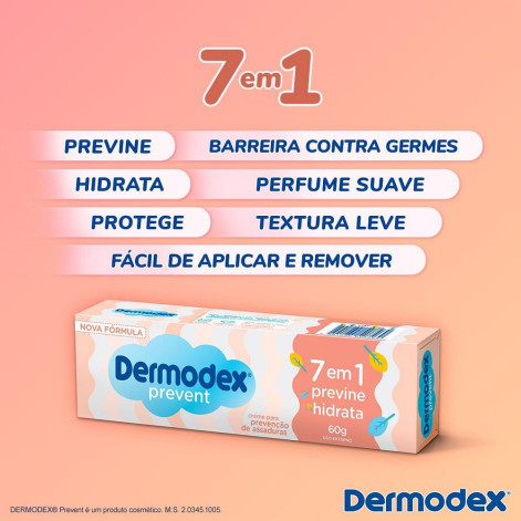 Creme para prevenção de assaduras Dermodex Prevent 60g
