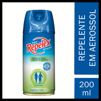 Repelente Aerossol Suave Repelex Frasco 200ml Spray