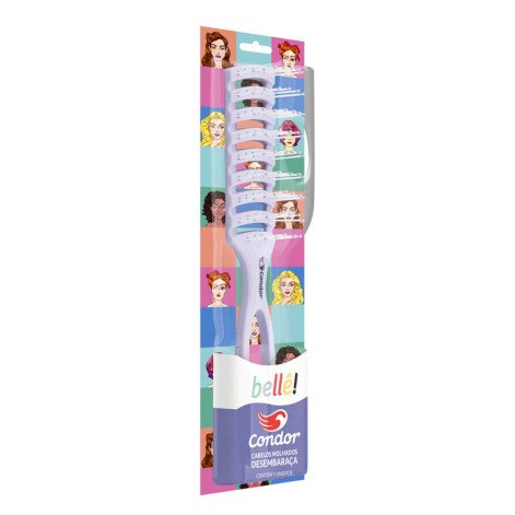 Escova para Cabelo Vazada Lilás Condor Bellê