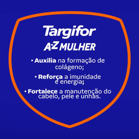 Targifor Imunidade A-Z Mulher Multivitamínico Sanofi 30 Cápsulas