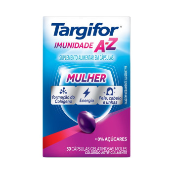 Targifor Imunidade A-Z Mulher Multivitamínico Sanofi 30 Cápsulas