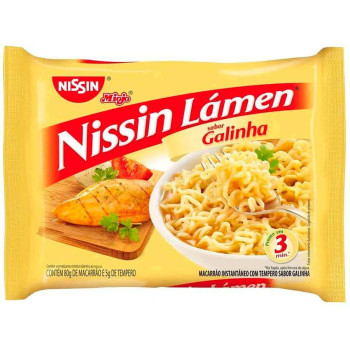 Macarrão Instantâneo Nissin Lámen Sabor Galinha 80g