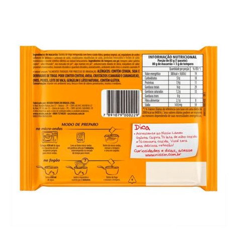 Macarrão Instantâneo Nissin Lámen Sabor Galinha Caipira 85g