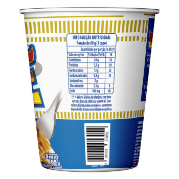 Cup Noodles Nissin Carne Defuma 69G