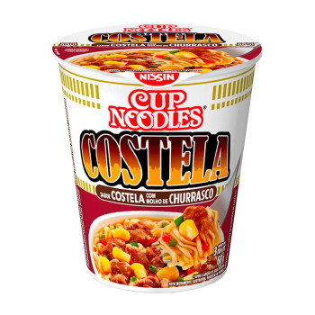Macarrão Instantâneo Cup Noodles Nissin Costela com Molho de Churrasco Copo 68g