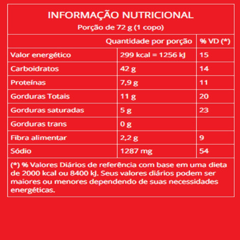 Macarrão Instantâneo Cup Noodles Sabor Bolonhesa 72g
